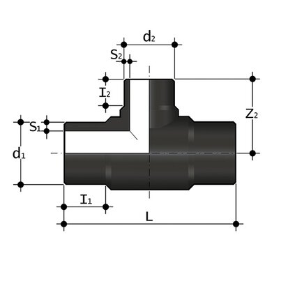 TRBE SDR11 - 90° reducido T