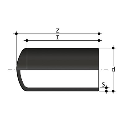 CDE SDR11 - Tapón con caña larga