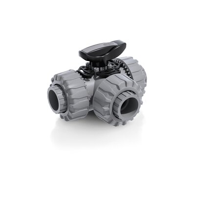 TKDIC - Válvula de bola de 3 vías DUAL BLOCK® DN 10:50