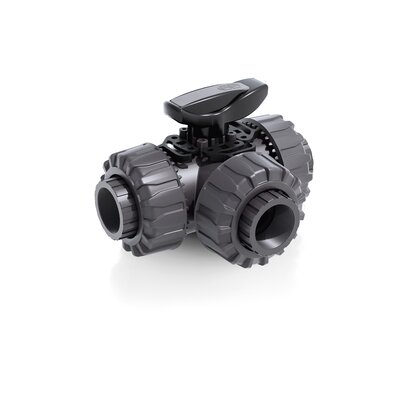 TKDFV - Válvula de bola de 3 vías DUAL BLOCK® DN 10:50
