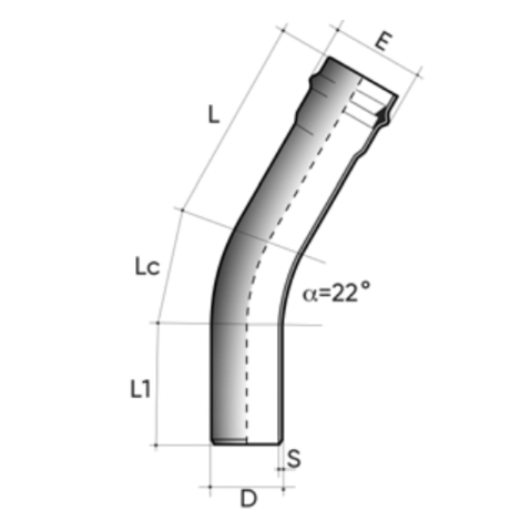POWER-LOCK 22° curva M/F PN10 POWER-LOCK 22° curva M/F PN10