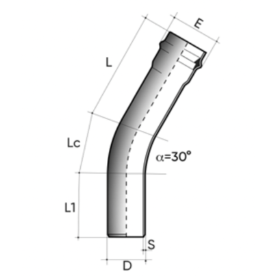 POWER-LOCK 30° curva M/F PN10 