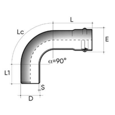 POWER-LOCK 90° F/F PN10 codo 