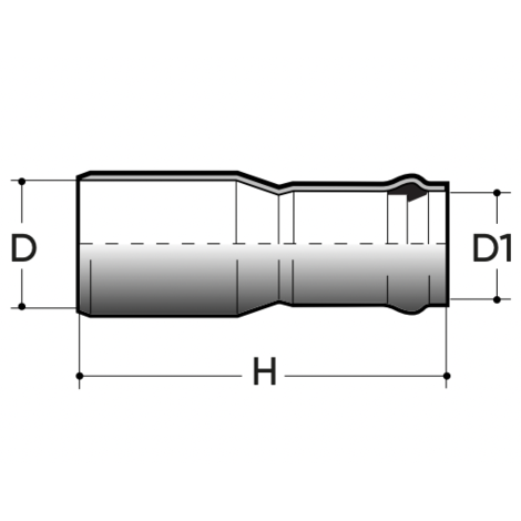 Reducción con brida PN10