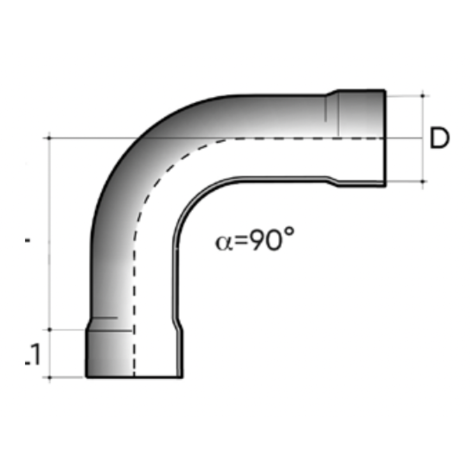Codo embutido R=1,5D 90° F/F PN10