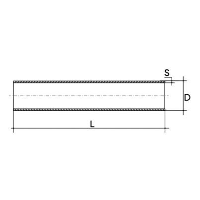 Tubo de presión de PVC-U PN10 liso