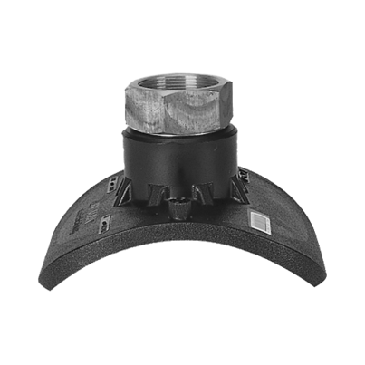 Toma en carga Top-Loading con válvula de corte y adaptador HDPE/bronce y rosca hembra