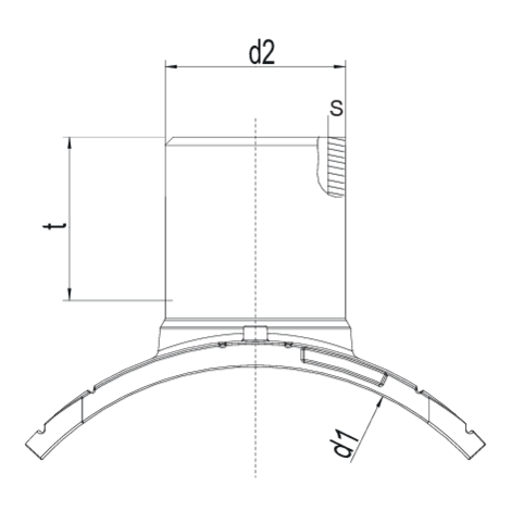Sillín con espiga de salida, SDR 17