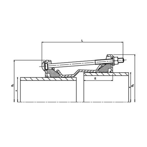 Acoplamiento reductor de gran alcance (pieza en U)