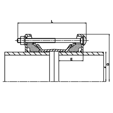 Acoplamiento de gran alcance (pieza en U)