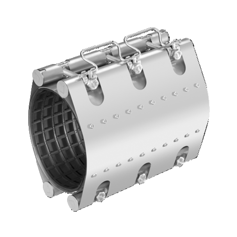 FRIACLAMP abrazadera de reparación de acero inoxidable en dos partes