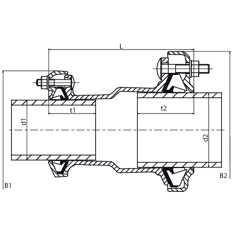 Acoplamiento reductor FRIAGRIP (pieza en U)