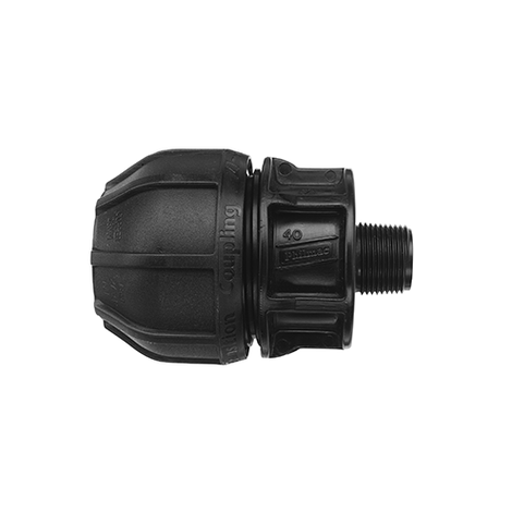 Racor universal con rosca exterior cónica de PP