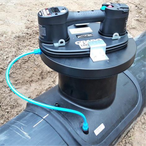 Asiento de desagüe con carga a vacío