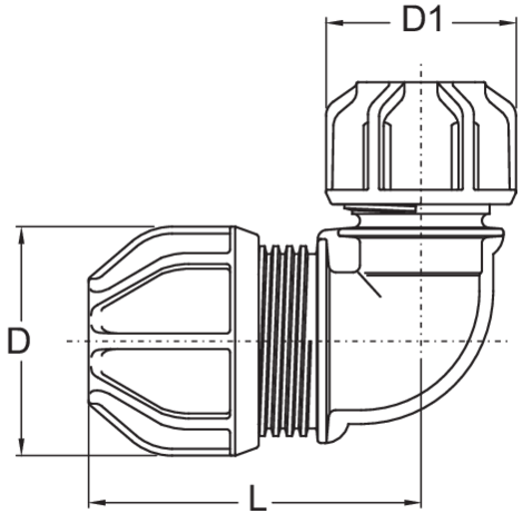 Ángulo de transición 90