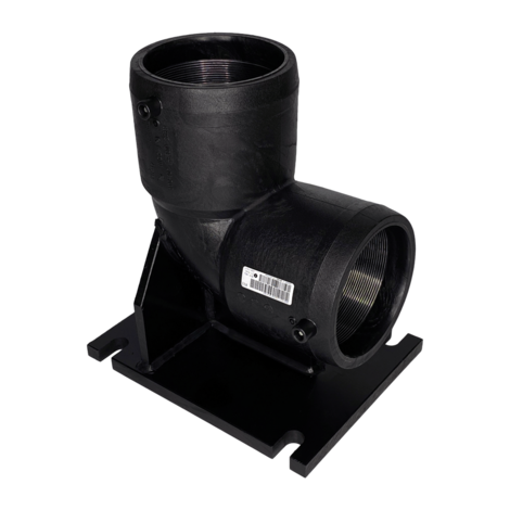 Codo 90° con base
