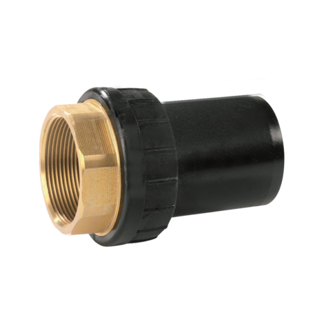 Adaptador universal HDPE/latón con rosca hembra