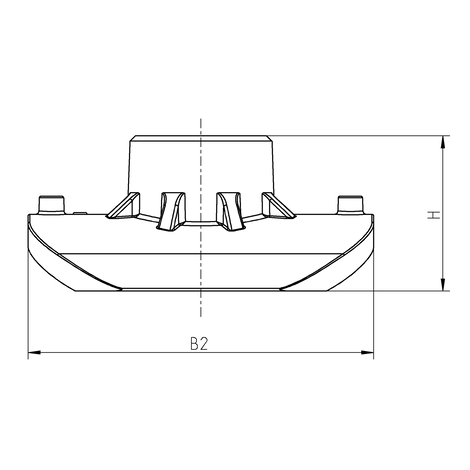 Soporte con rosca interior Top Loading para transición PE-HD/metal