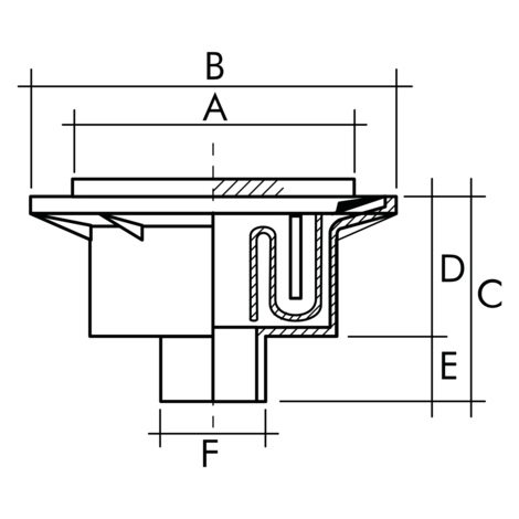 Caldereta sifónica extensible autolimpiante salida vertical macho encolar