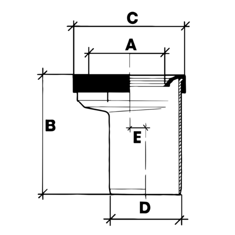 Manguito inodoro excéntrico
