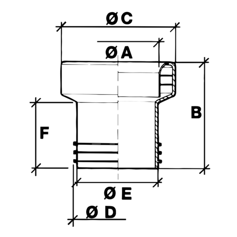 Manguito inodoro elástico