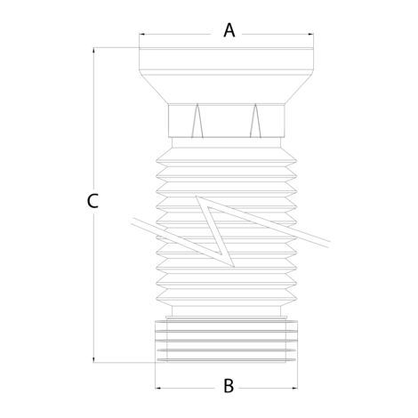 Manguito inodoro extensible