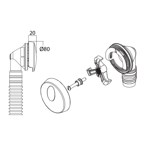 Accionador desagüe bañera autom.