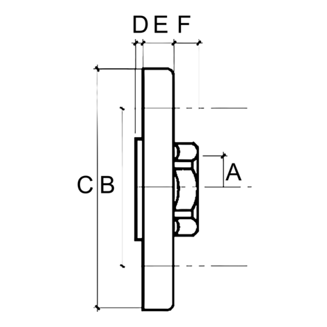 Enlace brida rosca hembra