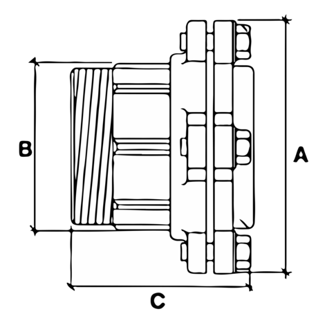 Enlace mixto rosca macho