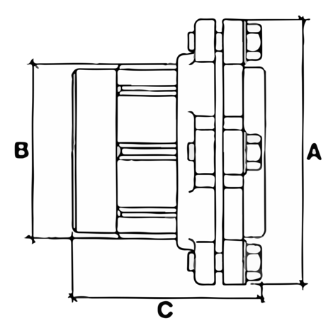 Enlace mixto rosca hembra