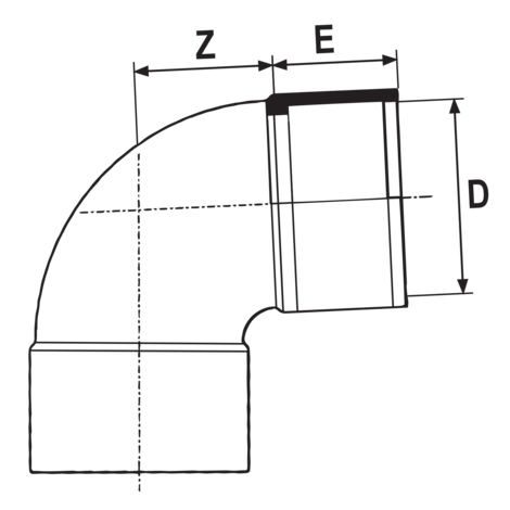 Codo 90° Hembra - Hembra HTA-E