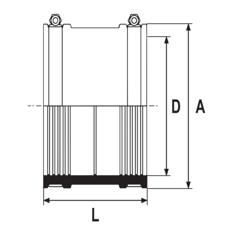 Manguito para conexión inox. HTA-E