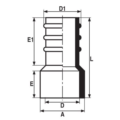 HDC - Espiga para manguera.