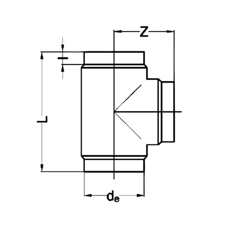 Te corta termofusión a tope M-M-M