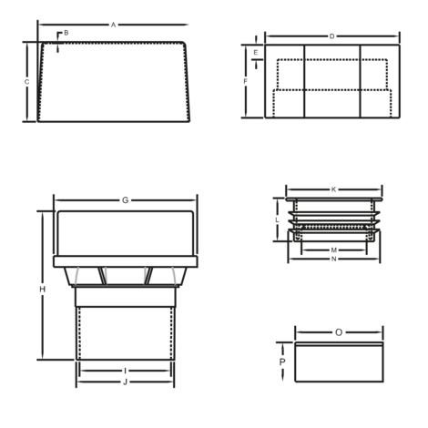 Filtro de Carbón Activo diseñado para eliminar los malos olores producidos en sistemas de evacuación.