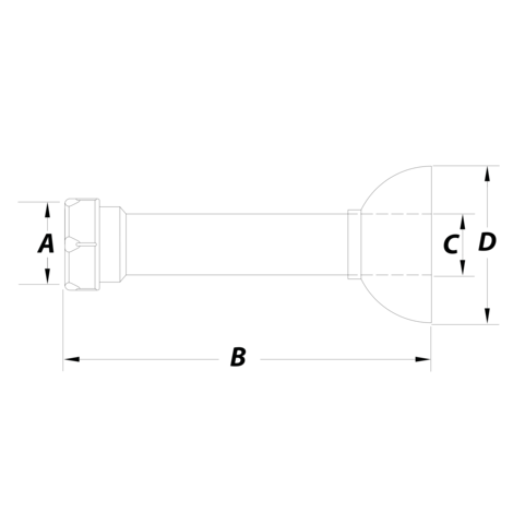 Acoplamiento pared cromado