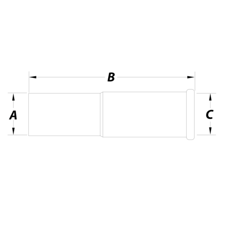 Alargadera latón cromado