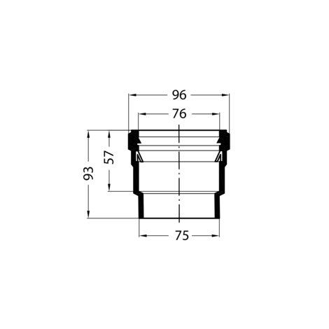 Manguito conector para sumidero
