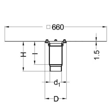 Conexión barrera de vapor con placa de refuerzo