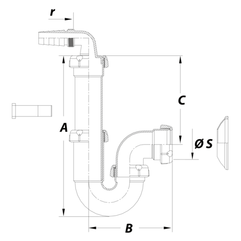 Sifón electrodomésticos