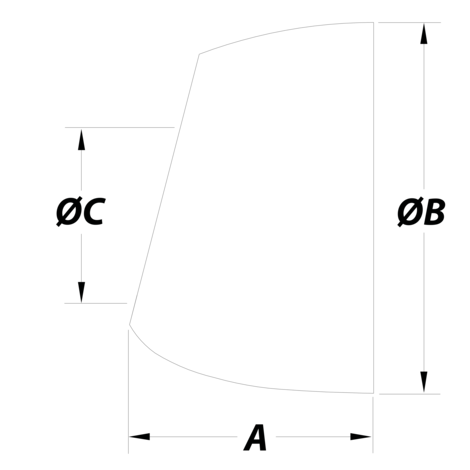 Plafón embellecedor ovalado