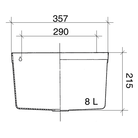 Deposito cisterna para inodoros 8 litros, tanque alto