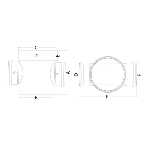 Colector inspección con junta