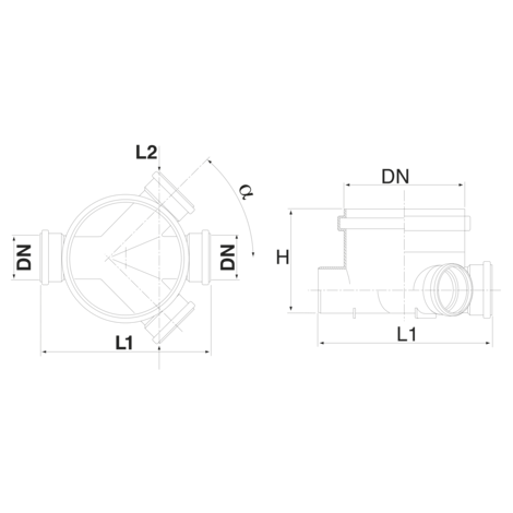 Colector cuatro vías hembra
