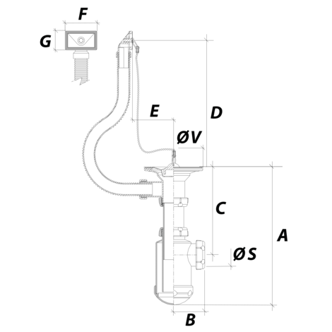 Sifón botella extensible