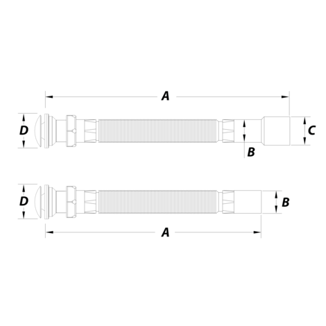 Válvula click-clack con manguito flexible