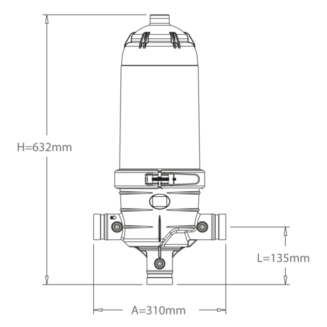Filtro 50 micras hidrociclónico-ANILLAS