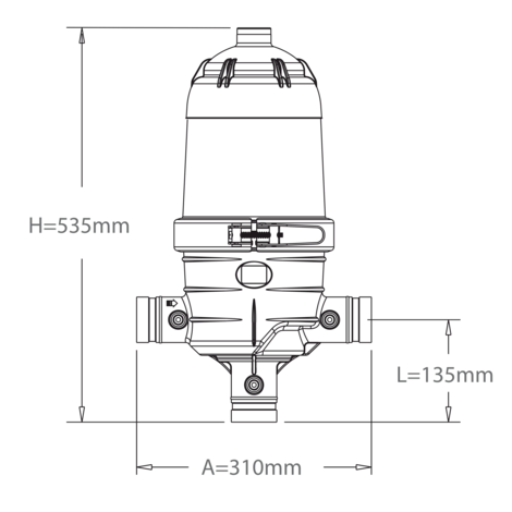Filtro 200 micras hidrociclónico-ANILLAS