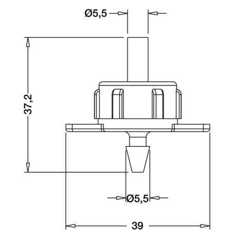 Gotero autocompensante desmontable