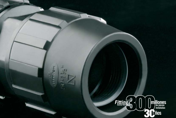 Catálogo gama Fitting G-55 sistema de conducción de agua para tubo de PE
